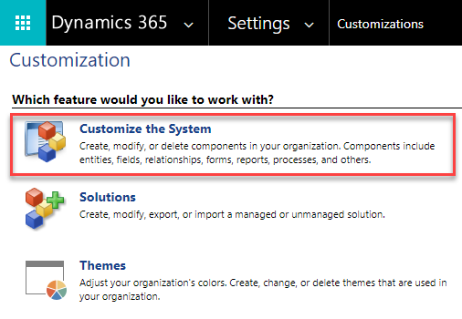 Advanced Settings Customize System Advanced Settings Customize System