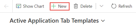 New Application Tabs New Application Tabs