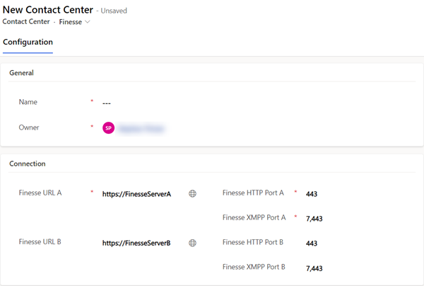 Finesse Server Configuration Finesse Server Configuration