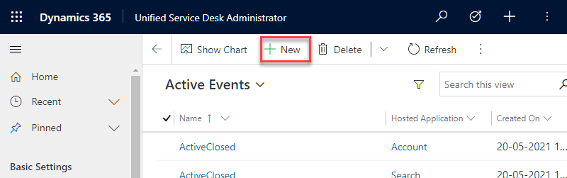 Create an event Create an event