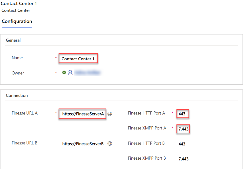 Finesse Server Configuration Finesse Server Configuration