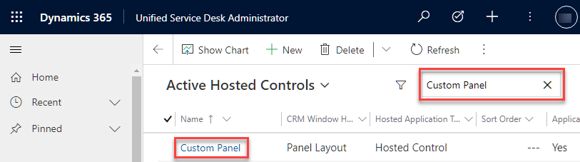 Custom Panel Hosted Control Custom Panel Hosted Control