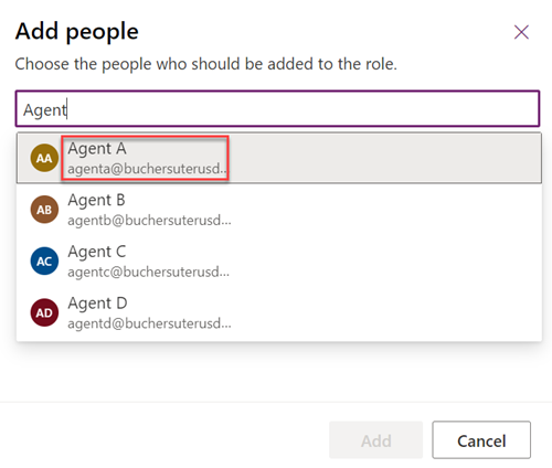 App Profile Select Users Power Platform Role Select Users