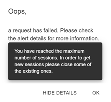 Session limit Session limit