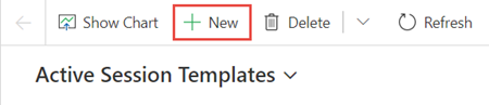 New Session Template New Session Template