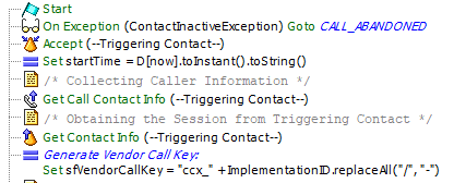 Initialize Cisco CCX Script Initialize Cisco CCX Script