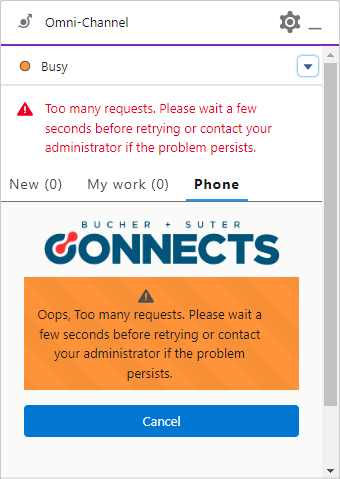Alert! Too many requests