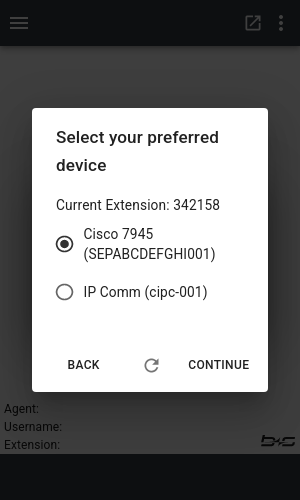 Agent Device Selection Agent Device Selection