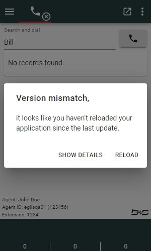 Version mismatch error Version mismatch error