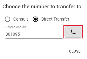 Transfer Call dial Transfer Call dial