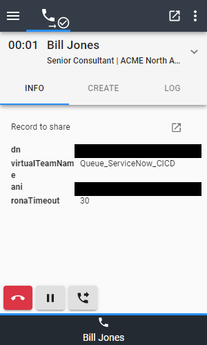 Info Call data Info Call data