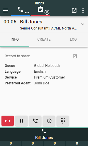 Call data gadget Call data on gadget