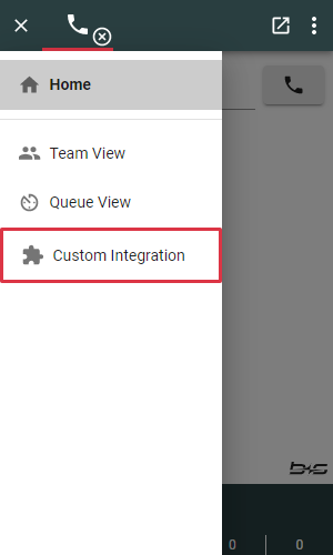 Custom Integration View Custom Integration View