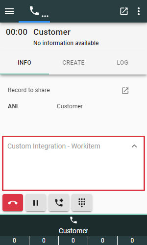 Custom Integration Workitem Custom Integration Workitem