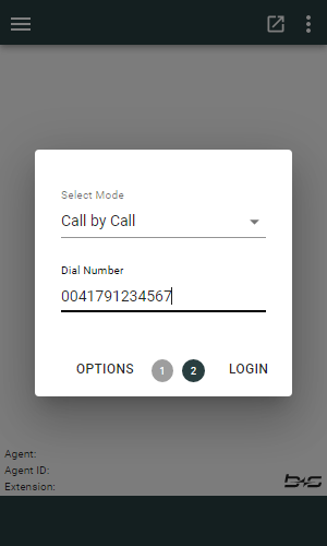 Mobile agent settings Mobile agent settings