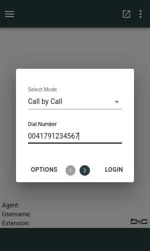 Mobile agent settings Mobile agent settings
