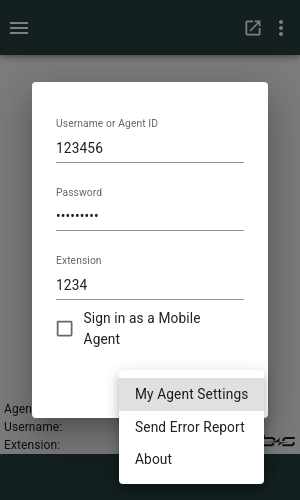 Option Menu Option Menu