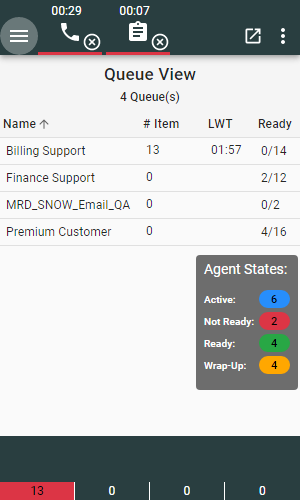 Queue View Queue View