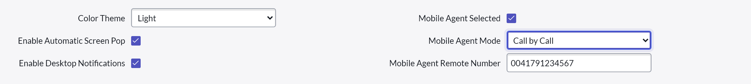 b+s Connects for ServiceNow Agent Configuration Agent configuration