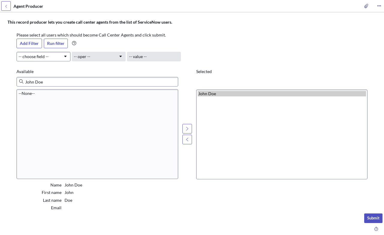 Bulk agents using the Agent Producer Agent producer