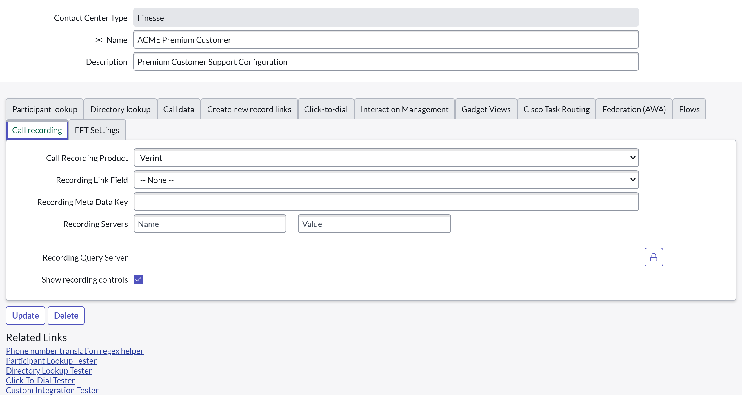 Call Recording Verint Call Recording