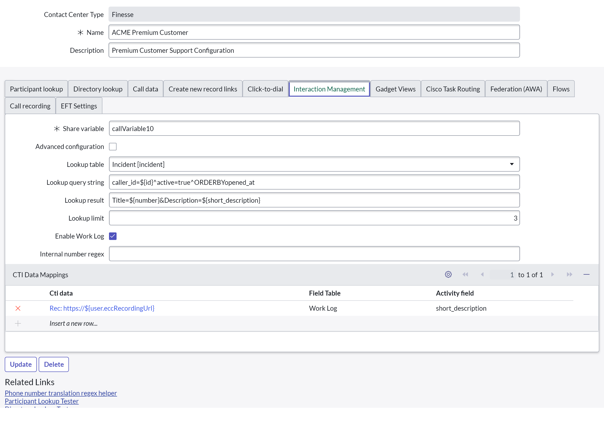 Interaction Management Interaction Management