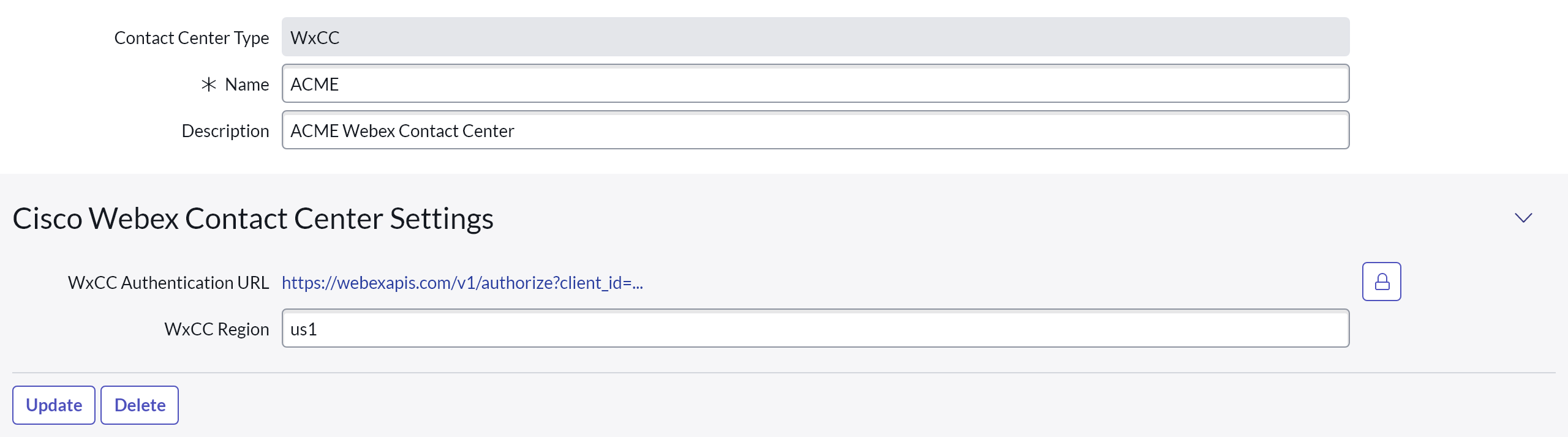 b+s Connects for ServiceNow WxCC Configuration WxCC configuration