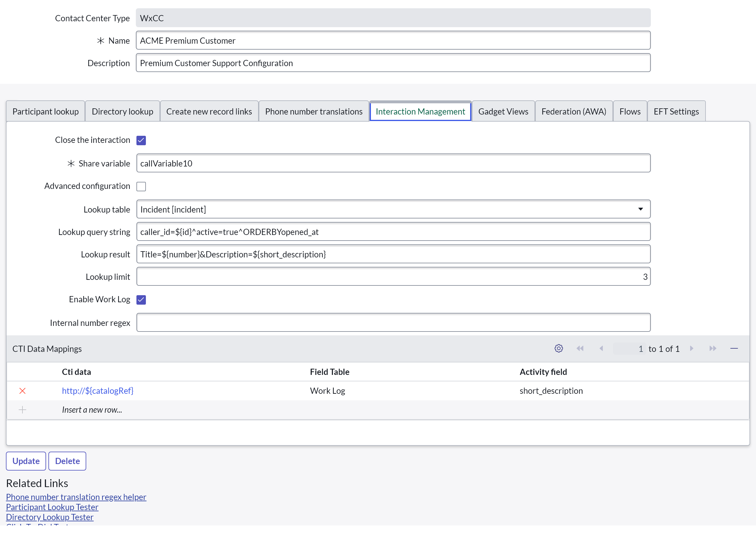 Interaction Management Interaction Management