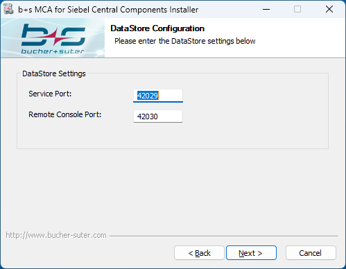 Central Components Install Data Store Central Components Install Routing Adapter