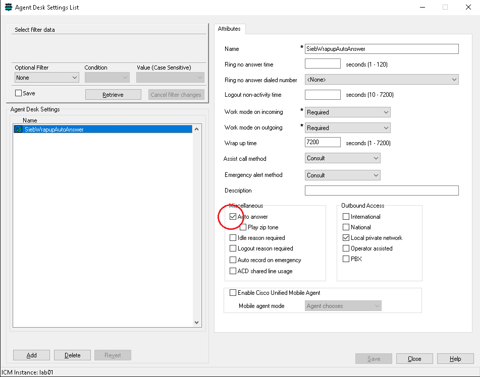 Expanded Call Variable List