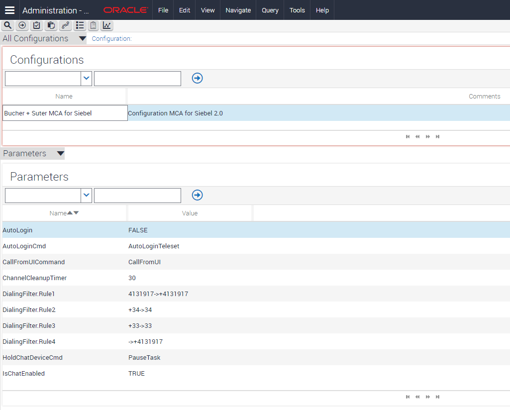 Import Siebel Configuration Parameter List Import Siebel Configuration Parameter List