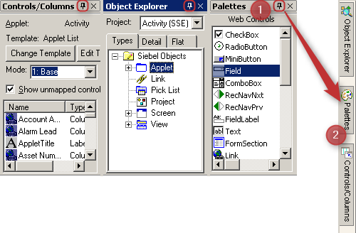 Siebel Tools Auto Hide Siebel Tools Auto Hide