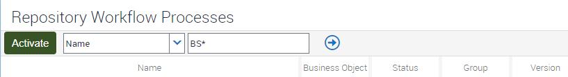 Siebel Web Configuration Set Name Filter